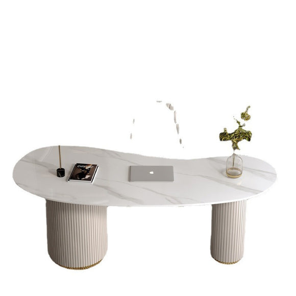 Modern Minimalist Quartz Desk with a Touch of Luxury