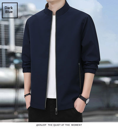 Chaqueta Casual Ejecutiva con Cuello Alzado Ligera para Hombre - Image 12