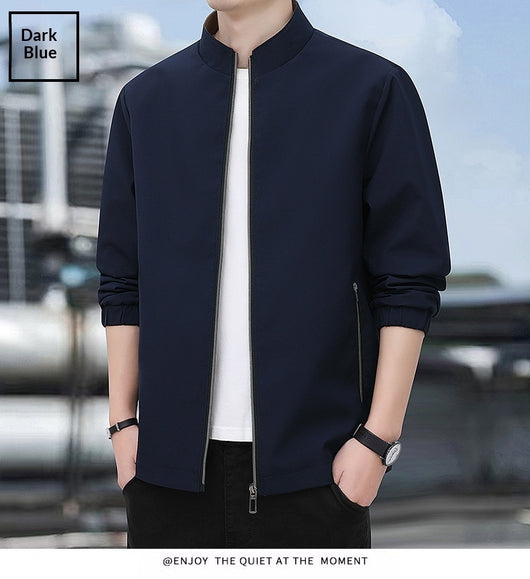 Chaqueta Casual Ejecutiva con Cuello Alzado Ligera para Hombre - Image 12