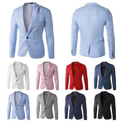 Saco Casual de Botón Simple para Hombre - Corte Moderno - Image 33