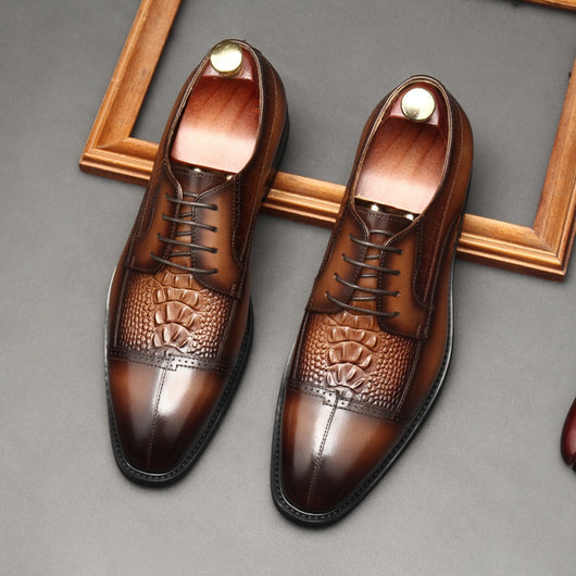 Zapatos de Cuero Ejecutivos Estilo Británico con Costura Premium - Image 5