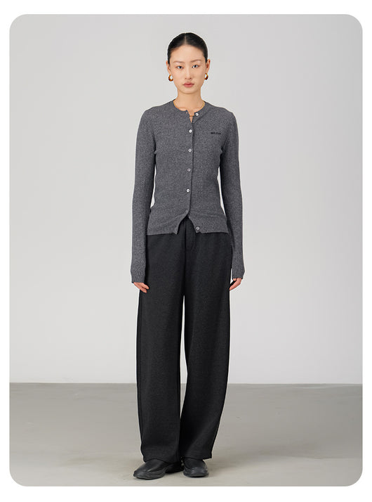 Pantalones de Lana Rectos Térmicos Talle Alto Slim Otoño Invierno - Image 27