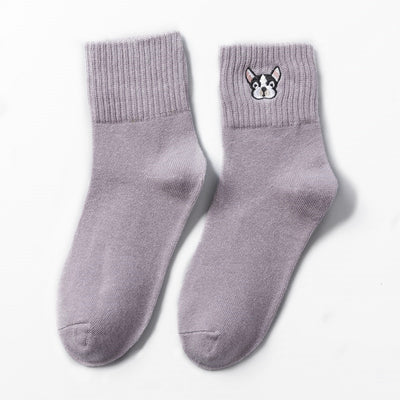 Calcetines Estampados con Bordado de Animales Kawaii - Image 10