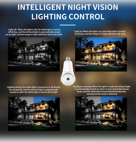 Cámara WiFi Inteligente en Foco LED con Visión Nocturna y Control Remoto - Image 10