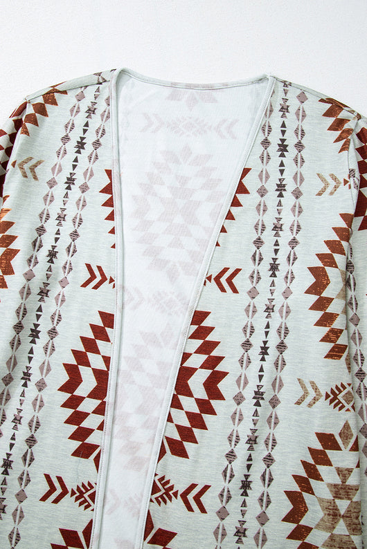 Cardigan Tejido con Estampado Geométrico - Colección Otoño para Mujer - Image 11