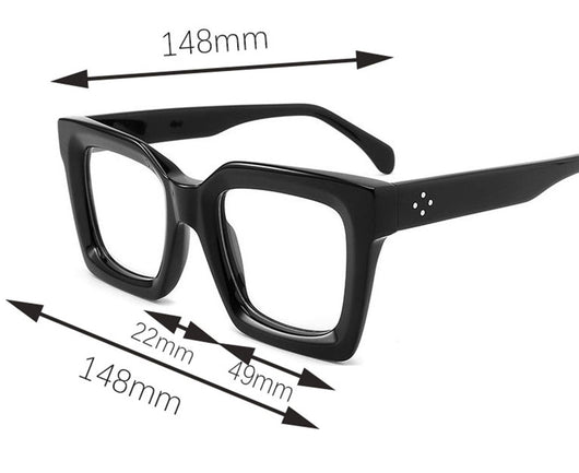 Gafas de Sol Cuadradas Fashion Rice Nail - Protección UV Elegante - Image 7
