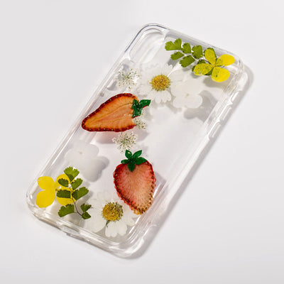 Funda Protectora Transparente Fresa con Diseño Epoxy Antiimpactos