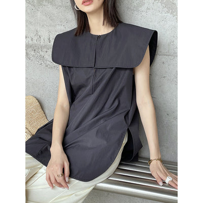 Chaleco Suelto Estilo Francés con Solapa Grande para Mujer - Image 3