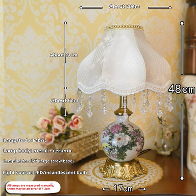 Lámpara de Mesa de Cerámica Estilo Chino para Dormitorio Moderno - Image 6