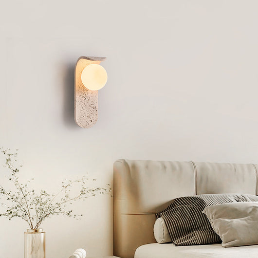 Lámpara de Pared Estilo Piedra Cave para Mesita de Noche - Image 4