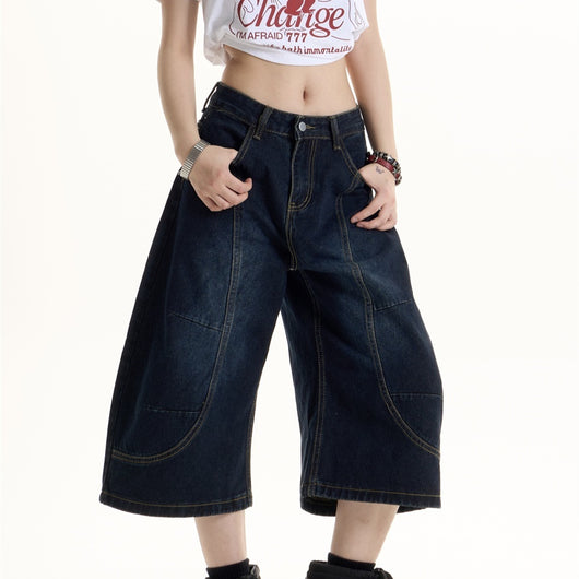 Jeans Deconstructivos Estilo Hot Girl Retro Americano