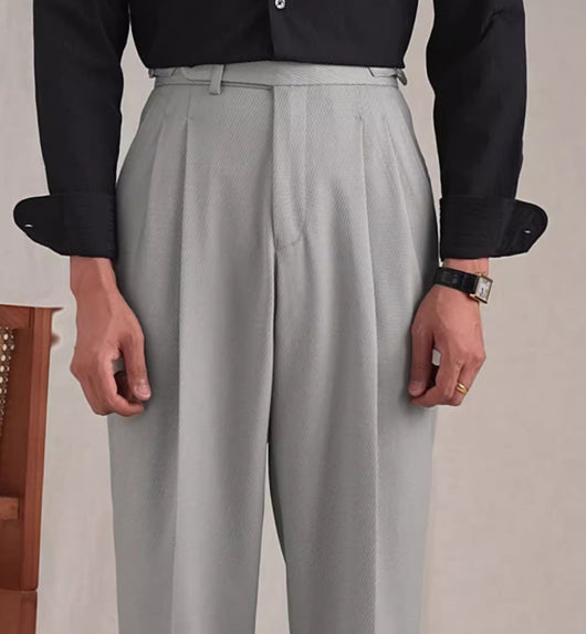 Pantalón Casual Napolitano de Twill para Hombre - Corte Recto y Holgado - Image 5