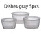 Platos Grises 5 Piezas