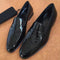 Zapatos de Cuero Ejecutivos Hombre - Diseño Mocasín Brillante Premium