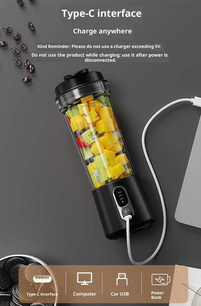Licuadora Portátil Eléctrica para Frutas y Verduras con Vaso Mezclador - Image 9