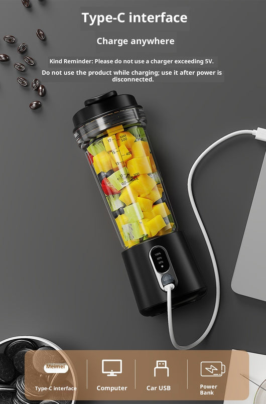 Licuadora Portátil Eléctrica para Frutas y Verduras con Vaso Mezclador - Image 9