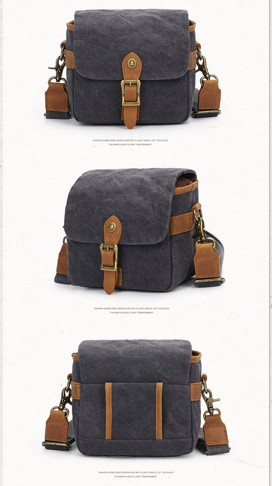 Bolsa para Cámara SLR de Lona de Algodón con Forro Impermeable - Image 18