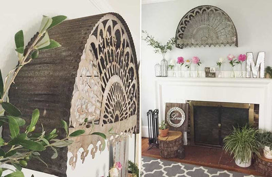 Decoración de Domo Metálico para Sala de Estar y Chimenea - Image 7
