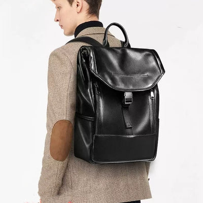 Mochila de Cuero Genuino para Hombre - Gran Capacidad - Image 7
