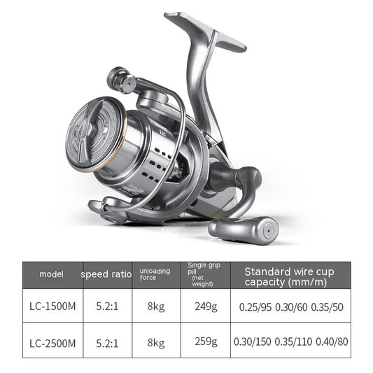 Carrete Metálico Micro para Pesca - Rueda de Señuelos Ligera y Precisa - Image 2