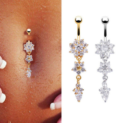 Aro Ombligo Oro Rosa Punk - Piercing Umbilical Elegante - Image 6