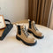 Botas Martin de Cuero para Mujer con Suela Gruesa