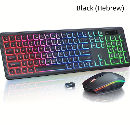Teclado y Ratón Inalámbricos con Retroiluminación 24g Recargables - Image 7