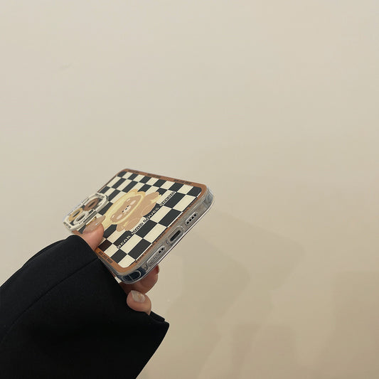 Funda para Celular Osito a Cuadros - Diseño Suave y Protector - Image 2