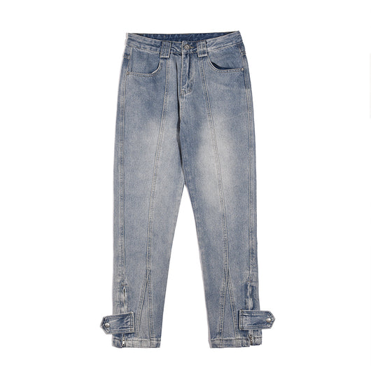 Jeans Rotos con Cortes 3D y Cierre Lateral - Image 3