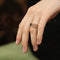 Anillo de Ágata Retro Lujo Ligero para Mujer