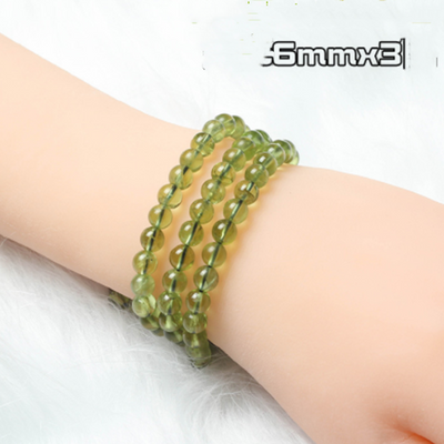 Pulsera de Cristal Peridoto Verde Hielo para Mujer - Image 12