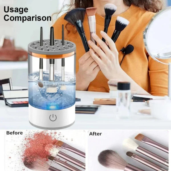 Limpiador Automático de Brochas de Maquillaje Portátil USB