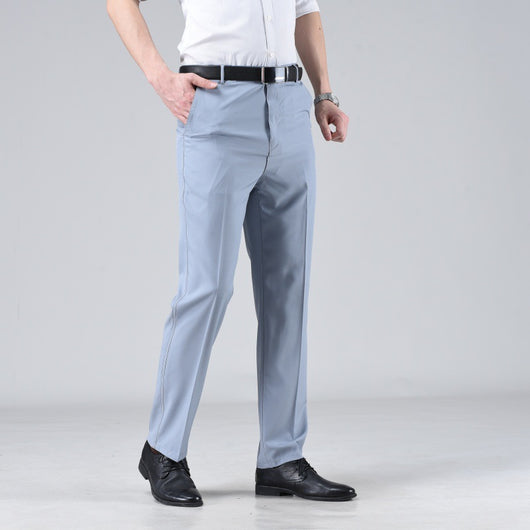 Pantalones Casuales Holgados de Pierna Recta en Colores Sólidos para Hombre - Image 6