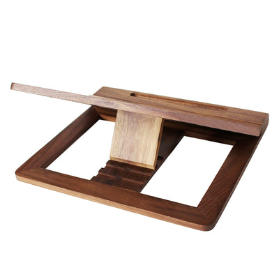 Soporte Ergonómico para Laptop en Madera Maciza Plegable y Portátil - Image 4