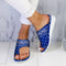 Sandalias Tipo Flip-Flop con Cuña y Talón Elevado - Tallas Grandes Europeas y Americanas