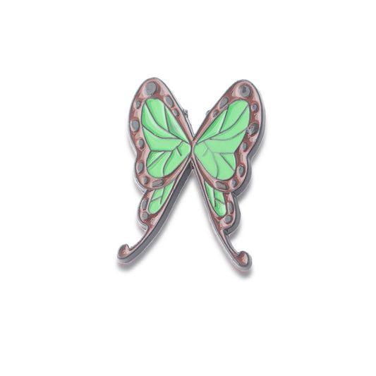 Llavero Mariposa Colorida con Dije Metálico