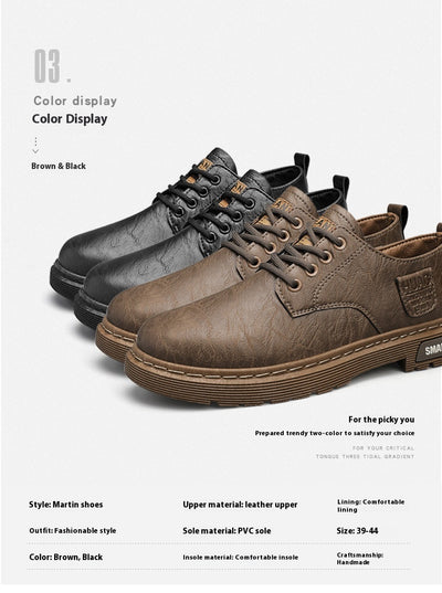 Botas de Cuero para Hombre - Estilo Casual y Trabajo - Image 11
