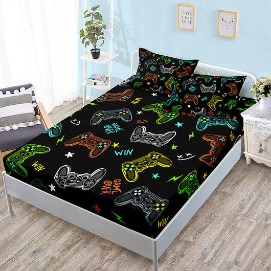 Juego de Sábana Ajustable, Funda Nórdica y Fundas de Almohada Gamer con Tecnología Refrescante - Image 7