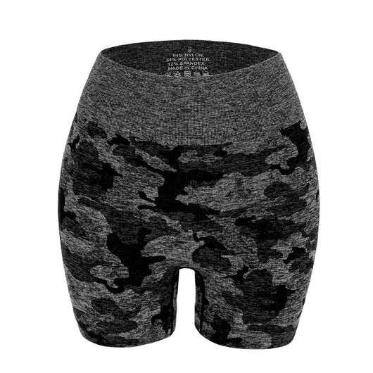 Shorts de Yoga Camuflaje Súper Elásticos sin Costuras - Image 12