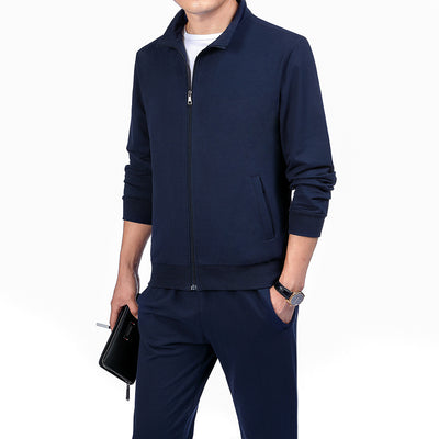 Conjunto Deportivo de 2 Piezas Talla Grande - Cardigan Casual Primavera Otoño - Image 4