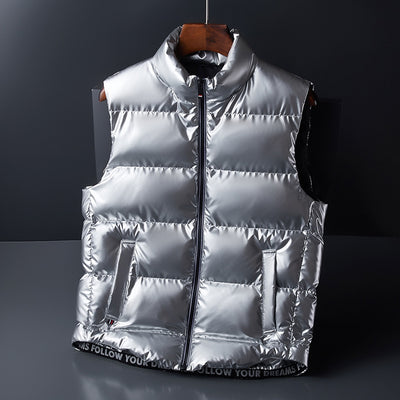 Chaleco Acolchado Brillante para Hombre - Image 6