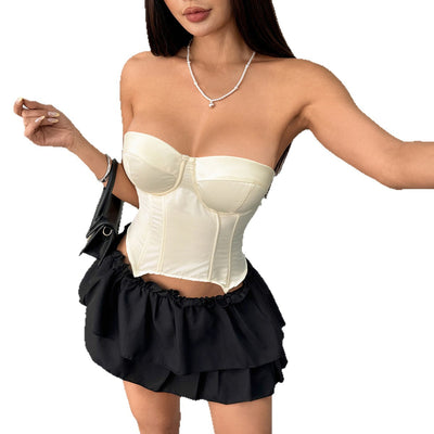 Bustier con Relleno en el Pecho y Cintura Anudada - Image 5