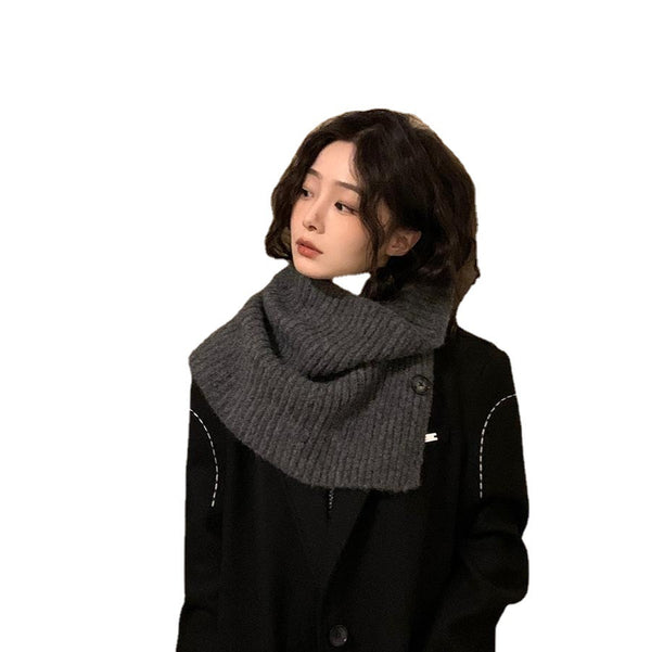 Bufanda Térmica Unisex de Color Liso para Otoño e Invierno