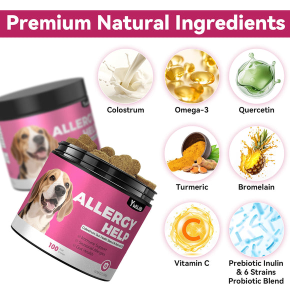 Tabletas Masticables Antialegia para Mascotas