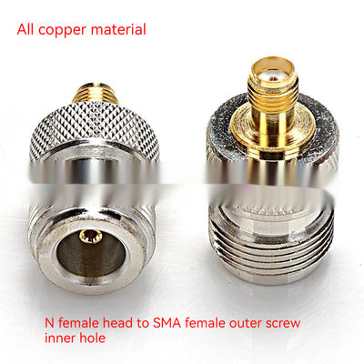 Adaptador Convertidor RF de Cobre Puro - Conector N Hembra a SMA Hembra - Image 5