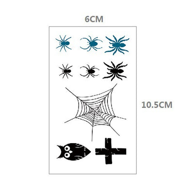 Tatuajes Temporales de Maquillaje con Transferencia de Agua para Halloween - Image 7