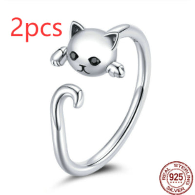 Set de Anillos Piercing Boca de Gatito Adorable - Image 9
