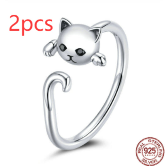 Set de Anillos Piercing Boca de Gatito Adorable - Image 9