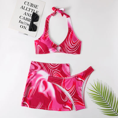 Bikini de Tres Piezas con Falda para Mujer - Image 4