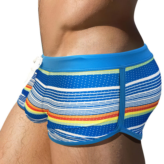 Bañador Hombre Talle Grande con Abertura Lateral y Bolsillo Profundo